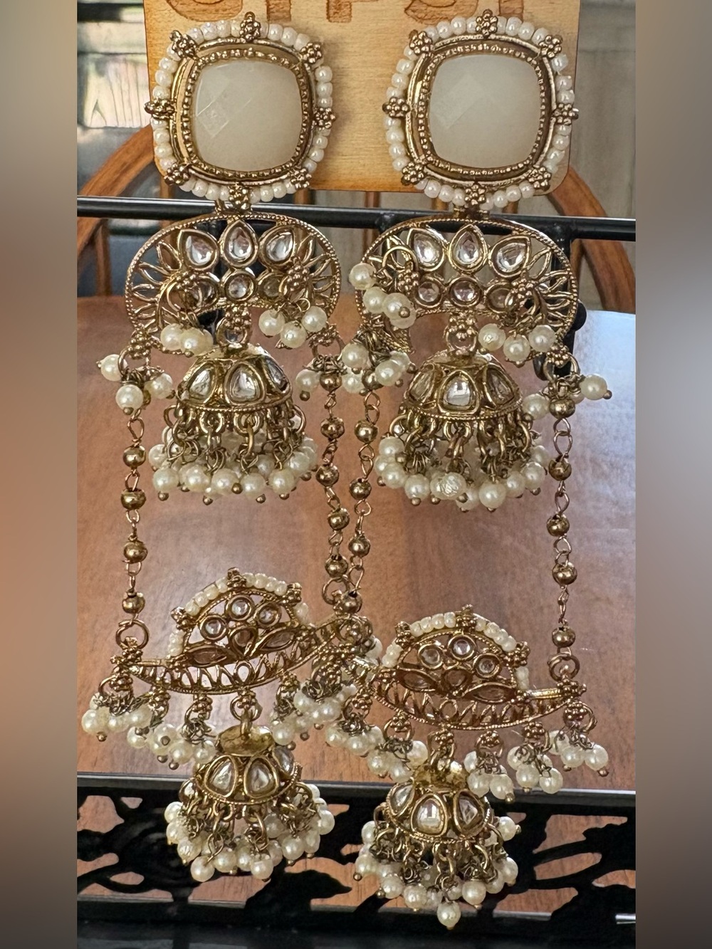NWOT Handmade India Earrings 28